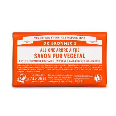 DR. BRONNER S Dr. Bronner's - Savon Solide de Castille - Arbre &agrave; The