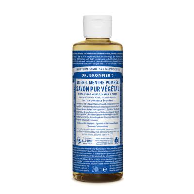 DR. BRONNER S Dr. Bronner's - Savon Liquide de Castille - Menthe poivree - 236ml