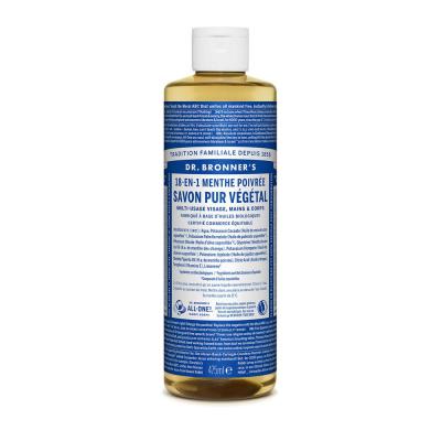 DR BRONNERS Dr. Bronner's - Savon Liquide de Castille - Menthe poivree - 472ml