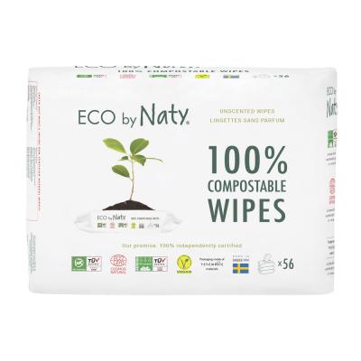 NATY ECO by  - Lingettes B&eacute;b&eacute; compostables &eacute;co - 3x56 1 unit&eacute;