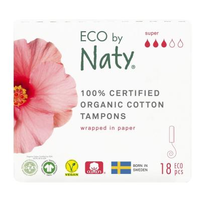 NATY  - Tampons Super sans applicateur - 18 pi&egrave;ces