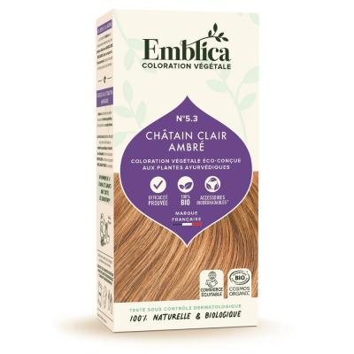 EMBLICA  Coloration Vegetale Casta&ntilde;o Claro Ambre 5.3 100g