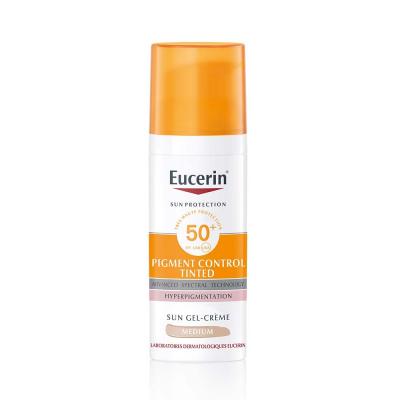 EUCERIN Pigment control Gel-Cr&egrave;me SPF50+ Teint&eacute; 50ml Sun Protection 