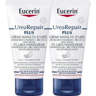EUCERIN  UreaRepair Plus - Cr&egrave;me mains 5% d'ur&eacute;e Lot de 2x75ml
