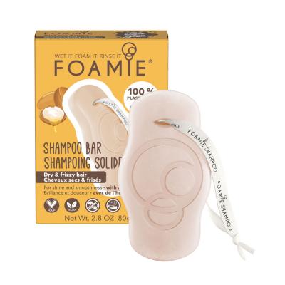 FOAMIE  Barra Champ&uacute; Pelo Seco Rizado 80g