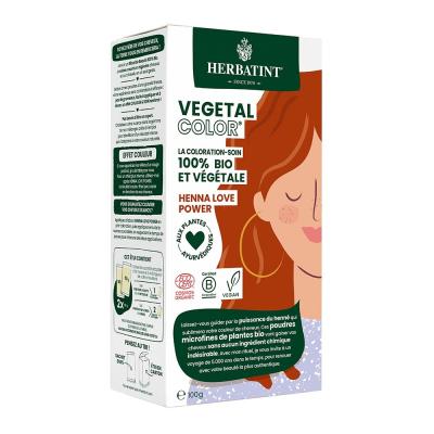 HERBATINT V&eacute;g&eacute;tal Color 100g - Coloration : Henna Love Power