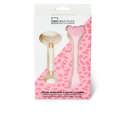 IDC INSTITUTE  Silicone And Massager Cleaner Facial Set Rose