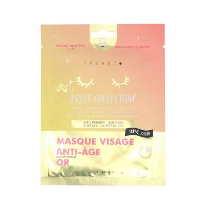 INUWET  masque fruit visage anti age extraits d'or