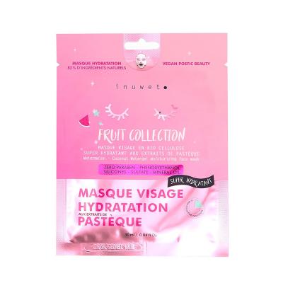 INUWET Masque Visage Hydratant - Pasteque, Biocellulose -  - Masque