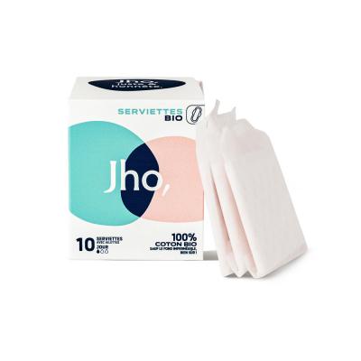 JHO Serviettes hygi&eacute;niques avec ailettes bio - Jour - 