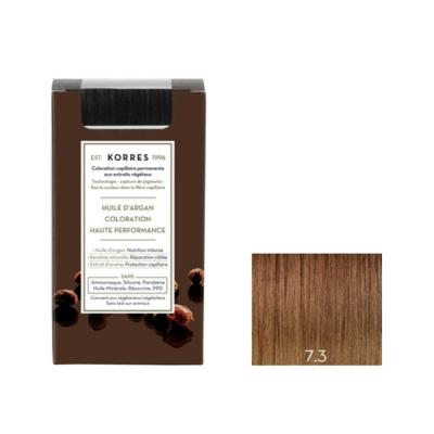 KORRES  Coloration Permanente Huile D'Argan Blond Dor&eacute; 7.3