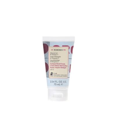 KORRES  Cr&egrave;me Mains Anti-T&acirc;ches SPF15 Amande & Vitamine C, 75ml