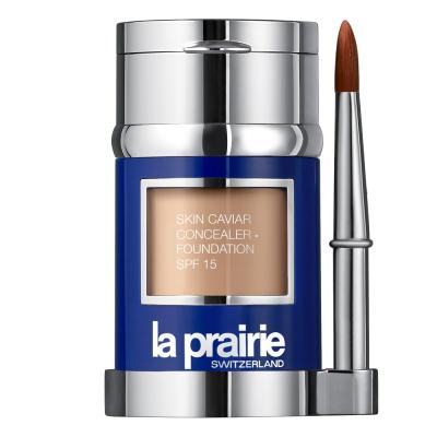 LA PRAIRIE  Skin Caviar Spf15 Fond de Teint Anti-Cernes Cr&egrave;me P&ecirc;che 30ml 