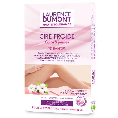 LAURENCE DUMONT Bande De Cire Froide Jambes  - Le Paquet De 20 Bandes