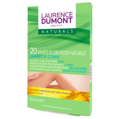 LAURENCE DUMONT  Bandes Cire Froide Jambes & Corps Naturals  x20