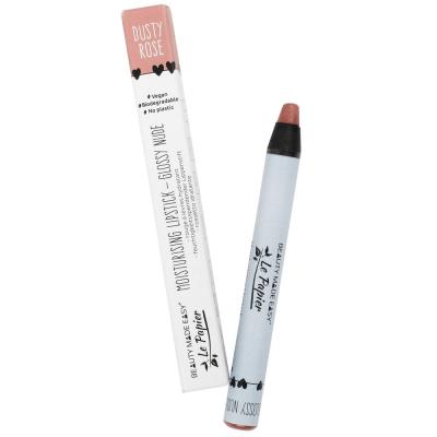 BEAUTY MADE EASY Rouge &agrave; L&egrave;vres Z&eacute;ro D&eacute;chet - Glossy Nude - Le Papier Dusty Rose