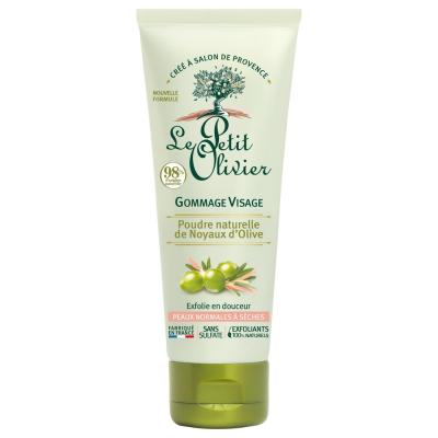 LE PETIT OLIVIER  Exfoliant visage &agrave; la poudre de noyau d'olive 75 ml