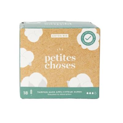 LES PETITES CHOSES  Tampon Sans Applicateur Super 18 unit&eacute;s