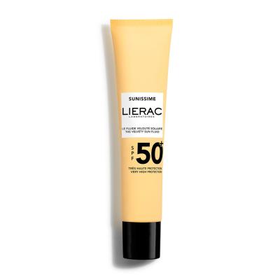 LIERAC  - Le fluide velout&eacute; solaire SPF50+ Soin visage 40 ml