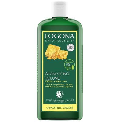 LOGONA Shampooing bio volumateur miel et bi&egrave;re 250ml 