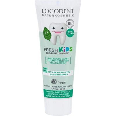 LOGONA  Dentifrice pour enfants Menthe poivr&eacute;e Bio Veg 50ml