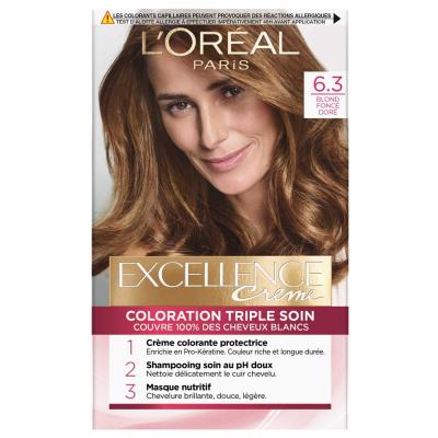 EXCELLENCE CREME Excellence Coloration Blond Fonc&eacute; Dor&eacute; 6,30 165 ml - Lot de 2