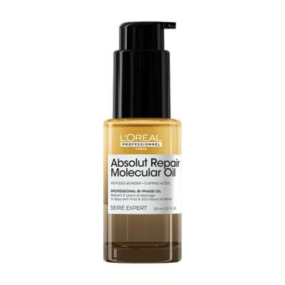 L OREAL PROFESSIONNEL Huile Bi-Phase R&eacute;paratrice Absolut Repair Molecular 30ml E4450900