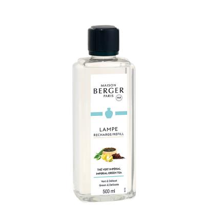 MAISON BERGER Recharge lampe Berger Th&eacute; Vert Imp&eacute;rial 500ml Blanc 