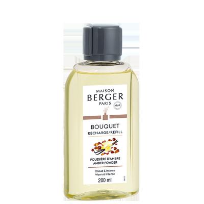 Recharge pour bouquet Poussi&egrave;re ambre 200 ml - Berger - - Plastique
