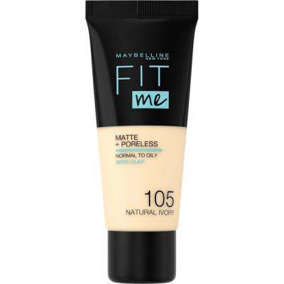 MAYBELLINE NEW YORK Fond de Teint Fit Me  - 105 Ivoire Naturel - 30 ml
