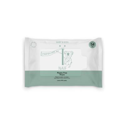 NAIF NA&Iuml;F Bo&icirc;te de Lingettes pour B&eacute;b&eacute; sans Plastique 54 Unit&eacute;s