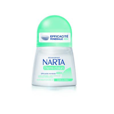  Narta D&eacute;odorant Femme &agrave; la Pierre d'Alun Efficacit&eacute; Min&eacute;rale 48h, 50ml