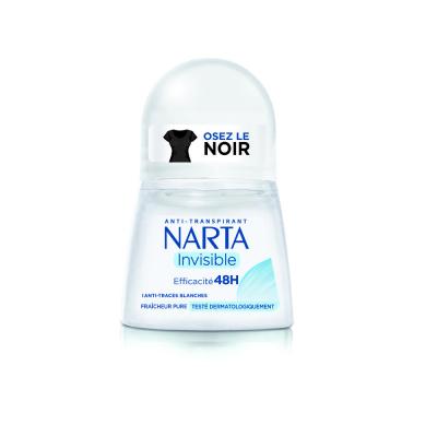 NARTA D&eacute;odorant Anti-traces 48h Invisible  - Le Roll-on De 50ml