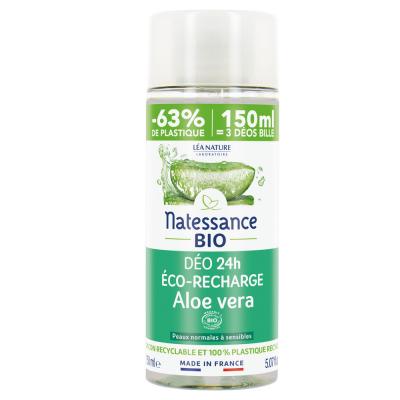 NATESSANCE D&eacute;odorant &Eacute;co-recharge Aloe Vera Bio  - Le Flacon De 150ml