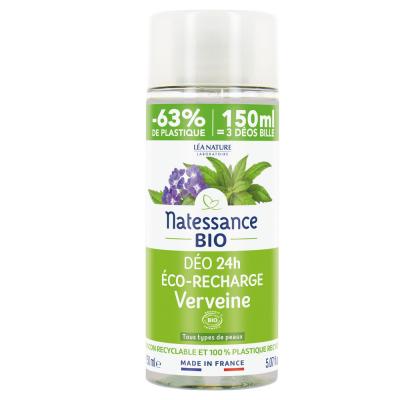 NATESSANCE  Recharge D&eacute;odorant Verveine Bio - Flacon 150 ml