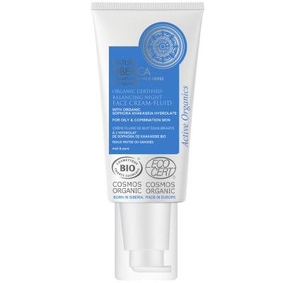 NATURA SIBERICA  Cr&egrave;me fluide de nuit &eacute;quilibrante pour le visage 50ml