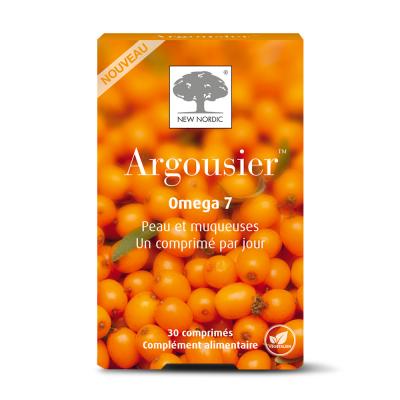 NEW NORDIC  Argousier Omega 7 Peau et Muqueuses 30 Comprim&eacute;s