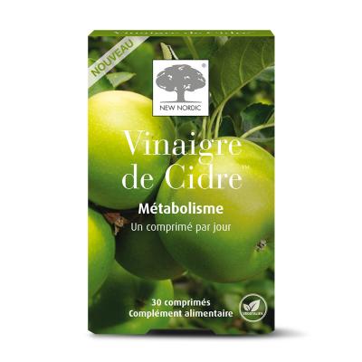 NEW NORDIC Vinaigre De Cidre 30 Comprimes Metabolisme 
