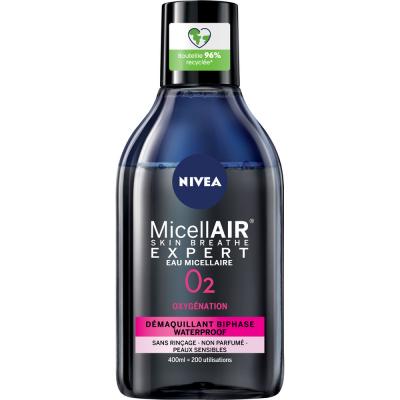 NIVEA  Eau Micellaire Waterproof Expert Visage 400 ML - Flacon 400 ml