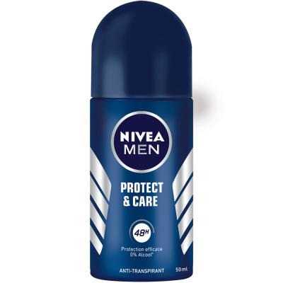 NIVEA  MEN Protect & care D&eacute;odorant Bille 50 ml - Lot de 2