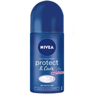NIVEA  Protect & Care Anti-transpirant 72H D&eacute;odorant Roll-On 50 ml - Flacon-Bille 50 ml