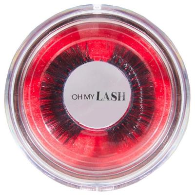 OH MY LASH  Faux cils noirs en faux vison dans un &eacute;tui r&eacute;utilisable or rose