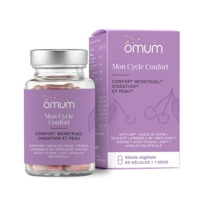 OMUM  Compl&eacute;ment Alimentaire Nutricosm&eacute;tique Mon Cycle Confort - 60 G&eacute;lules