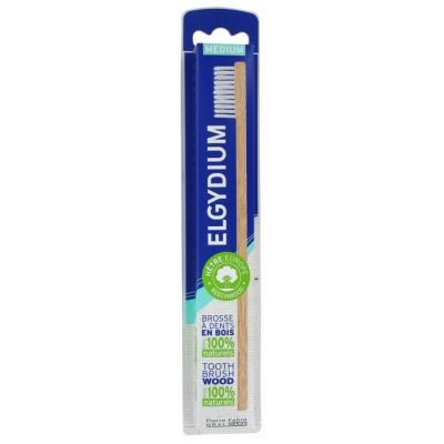 ELGYDIUM  Cepillo de Dientes Eco Madera Medio 1ud