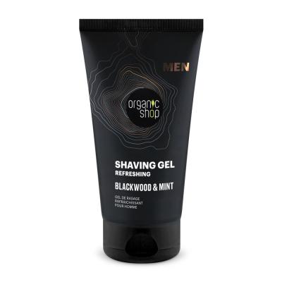 ORGANIC SHOP  Gel &agrave; Raser Rafra&icirc;chissant Blackwood & Menthe 150 ml