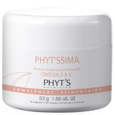 PHYT S Phyt's Phyt'ssima Om&eacute;ga 3 & 6 80 Capsules V&eacute;g&eacute;tales - Pot 80 capsules