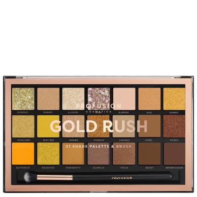 PROFUSION Pro Artistry Gold Rush - Palette 21 Fards &agrave; Paupi&egrave;res