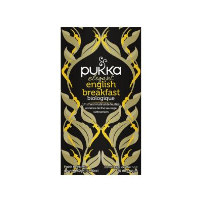 PUKKA  Th&eacute; Elegant English Breakfast Bio 20 Sachets 50 g - Lot de 2