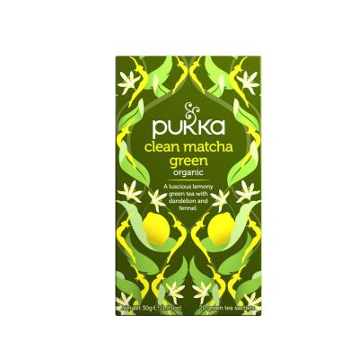 PUKKA  - Th&eacute; vert matcha propre 20 sachets infuseurs