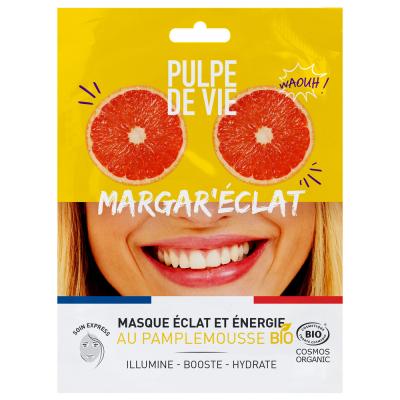 PULPE DE VIE Masque Tissu Visage Bio Eclat & Energie - Margar'&Eacute;clat - 